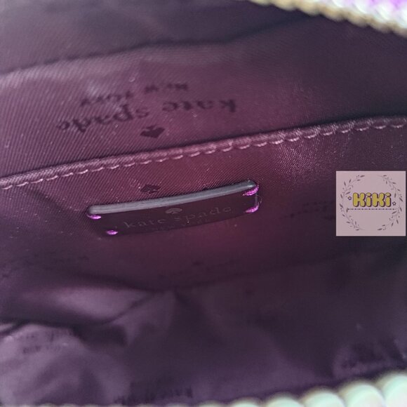 Kate Spade Oh Snap Mini Camera Bag Dark Raspberry Multi KJ054 - Picture 8 of 11